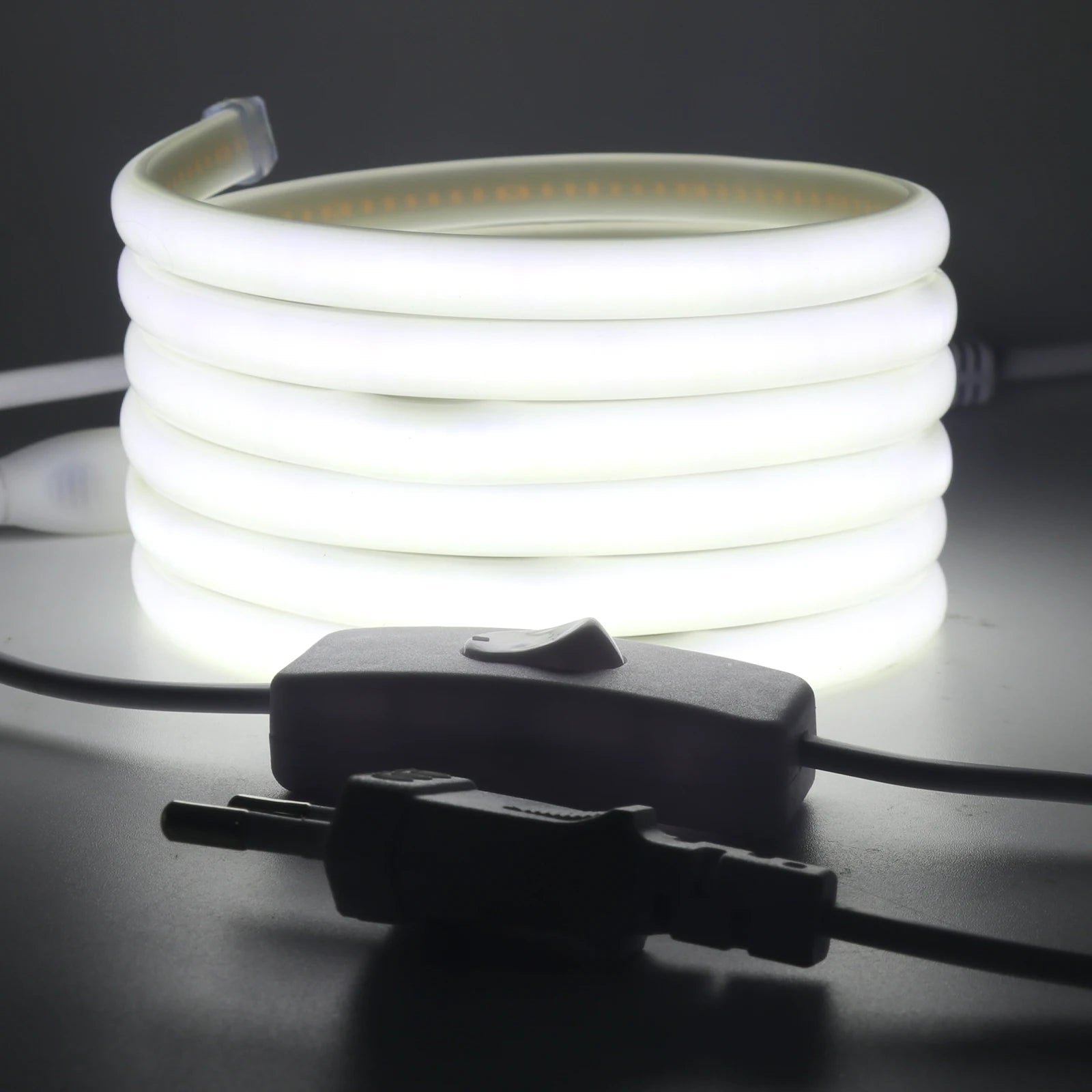 220V Smart COB Strip LED Neon Light 10M 20M 30M 288Leds/m WIFI Bluetooth Dimmable Tape IP67 Waterproof Rope For Room Outdoor