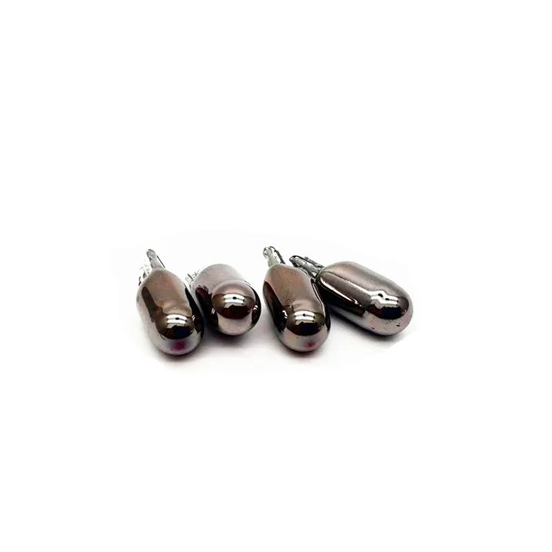 2pcs W5W T10 194 158 Silver Plated Chromium Car Halogen Lights 12V 5W Amber/Orange Lamp Instrument Reading Light Interior