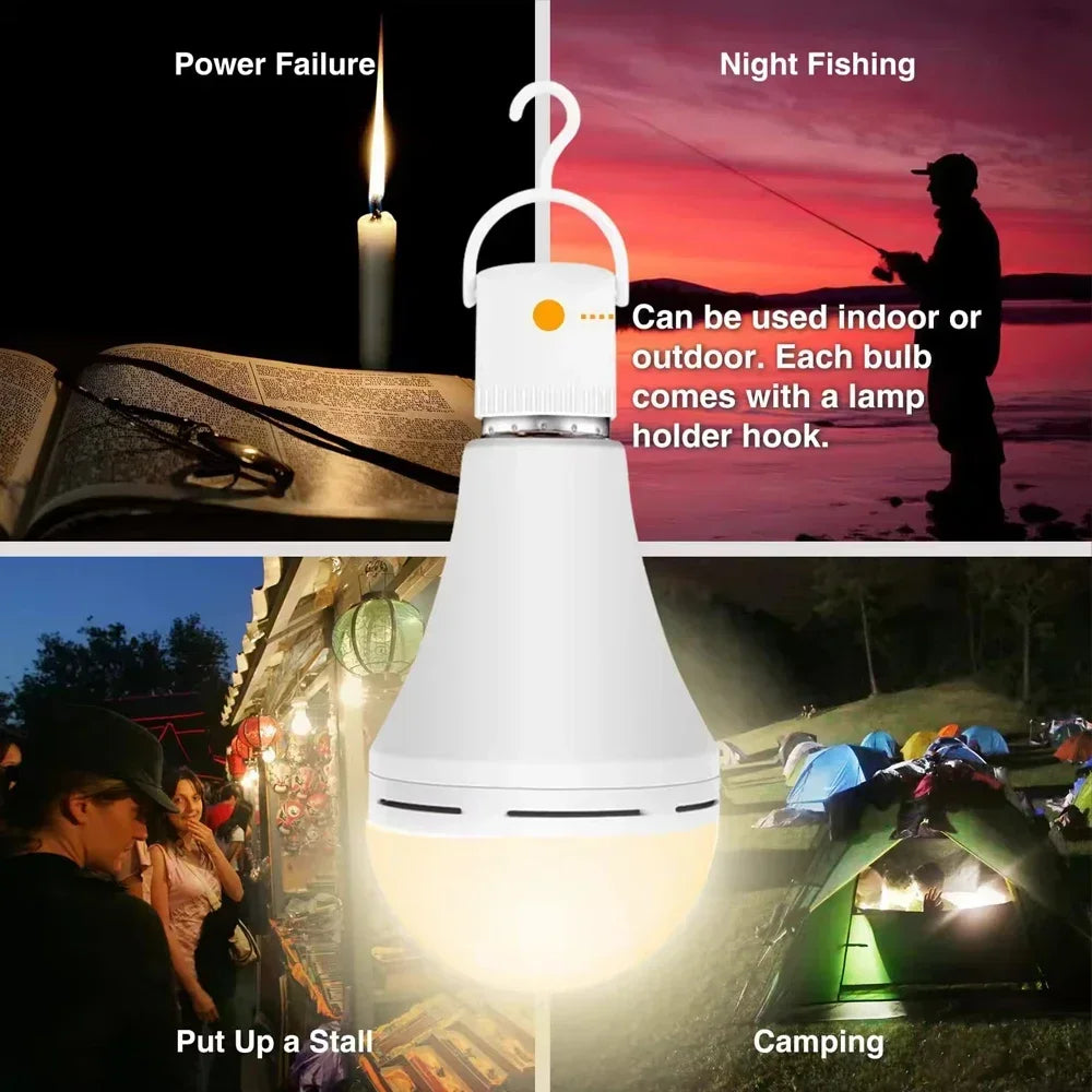 Emergency LED Light Bulb E27 7w 9w 12w 15w Rechargeable 1200mAh Battery 85-265V 110V 220V for Camping Tent Lamp Outdoor Lighting
