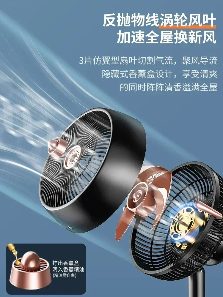 Smart Remote Control Air Circulation Fan High Wind Silent Floor Desktop Fan For Home Dormitory