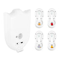 Motion Sensor LED Backlight Toilet Projection Lamp Creative Toilet Mini Night Lamp Toilet Bowl Seat Sensor Lighting Lamp