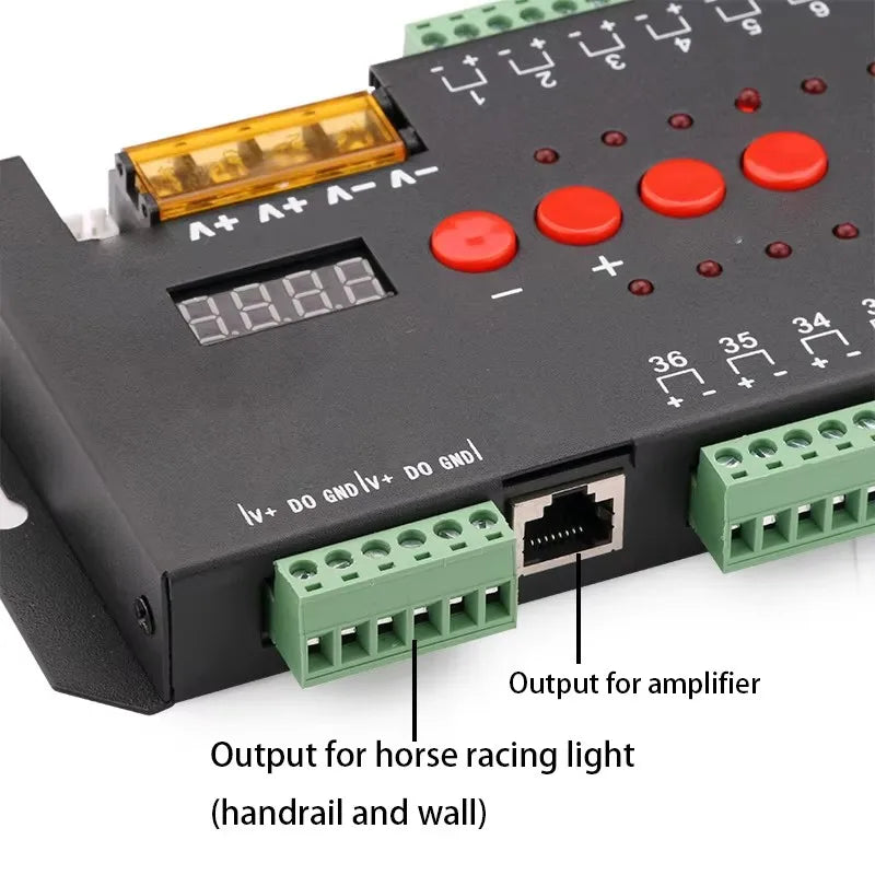 Smart home led controller for staircase Automatic Pir Sensor Stair Controller with CE certificate Support 36 step lights