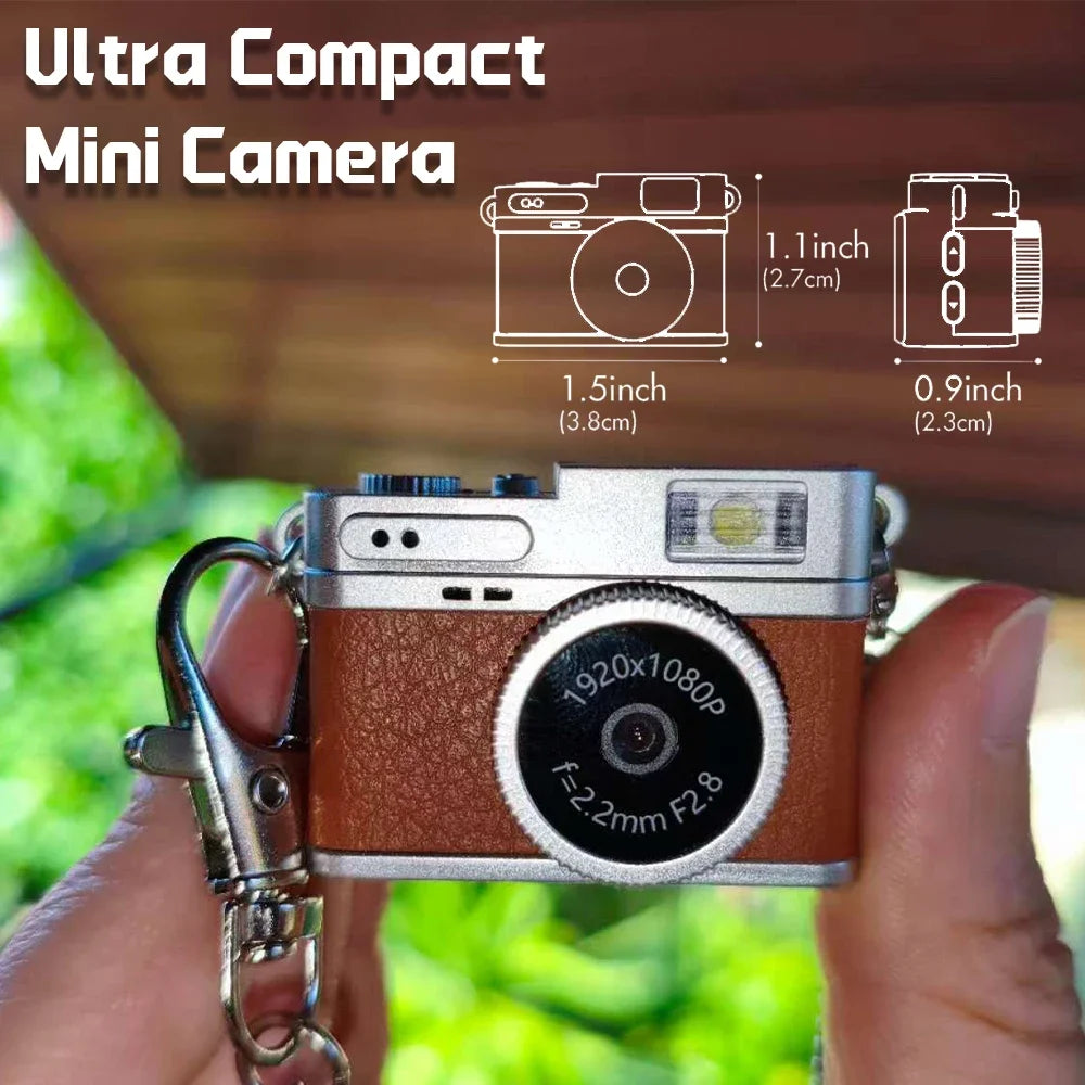 Retro Digital Camera 1080P Video Recorder LED Fill Light 0.96 Inch IPS Screen Portable Mini Digital Camera