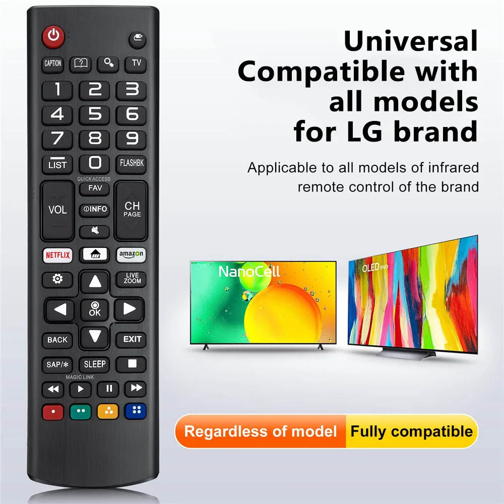AKB75095307 Universal Remote Control Compatible for LG Smart TV LED OLED LCD UHD HDTV Plasma Magic Webos 3D 4K UHD HDR NanoCell