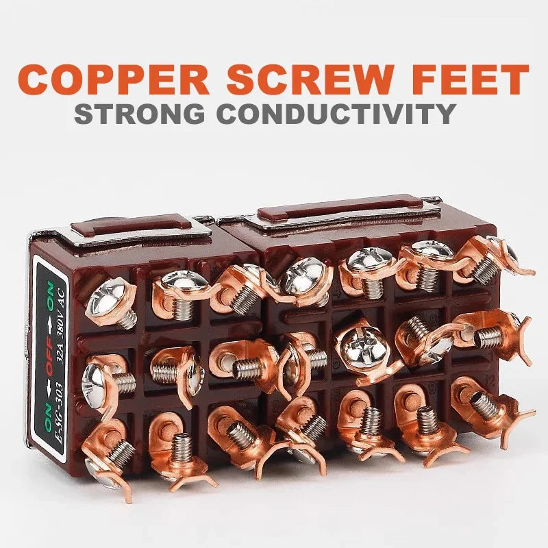 Copper Pin High Current Toggle Switch 2/3/4/6/8/9/12Pin Self Locking Rocker Switch E-SG-1321/1322/1021/1121/123/223