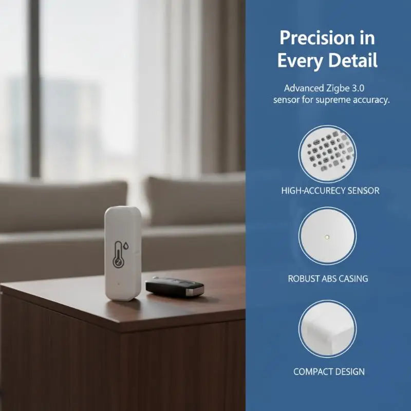 Smart Temp Humidity Sensor App Control Compatible For Home Office Greenhouse Use