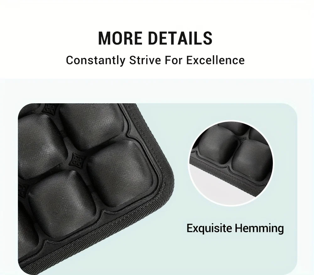 3D Ergonomic Cushion Designed for Extended Sitting Suitable for Office Chairs Car Seats Featuring Adjustable Inflatable Design