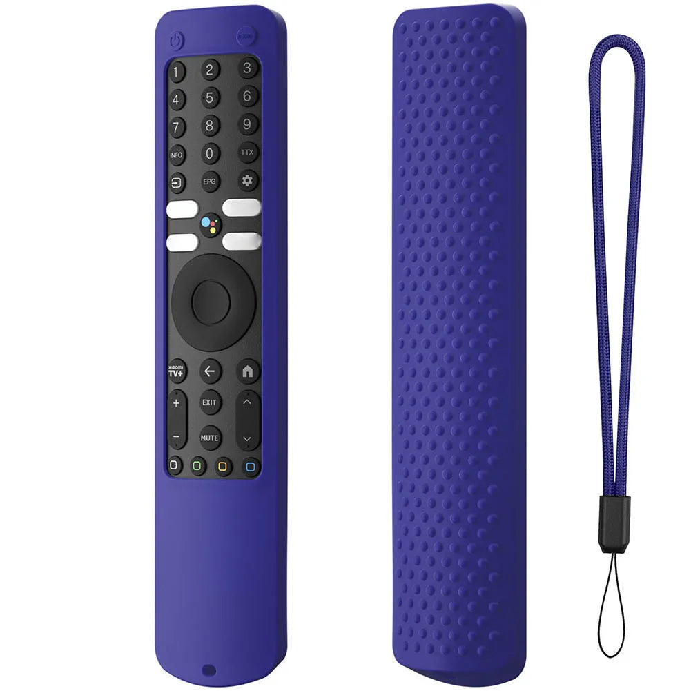 Silicone Case for Xiaomi Ultra HD 4K QLED TV Q2 50" 55" 65" Protective Cover Anti-Drop Protective Sleeve with Anti-lost Lanyard