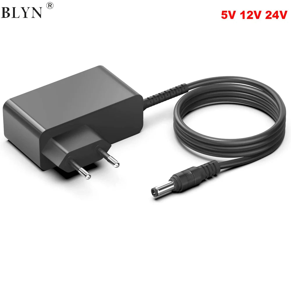 LED Adapter Power Supply DC12V 1A 2A 3A 5A 8A 10A Lighting Transformer 5.5x2.1mm For LED Strip CCTV
