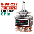 Copper Pin High Current Toggle Switch 2/3/4/6/8/9/12Pin Self Locking Rocker Switch E-SG-1321/1322/1021/1121/123/223