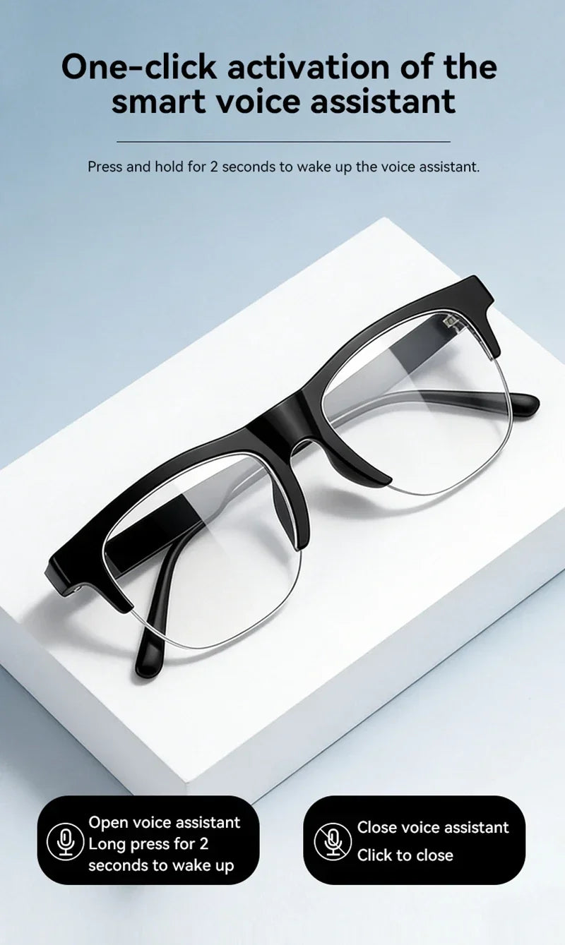 Lenovo 8K HD AI Smart Glasses AI Translation Hands-Free Calling AI Chat Logging Music Playback Smart Sunglasses for Men