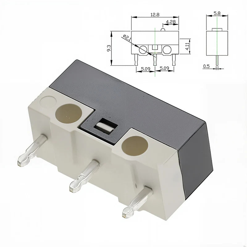 20PCS Mini Micro Limit Switch C NO NC 3 Pins PCB Terminals SPDT 1A 125V Roller Arc lever Snap Action Push Micro Mouse switches