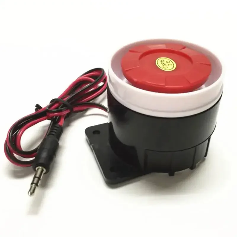 DC 12V Wired Mini Horn Siren Home Security Sound Alarm System 105dB Anti-theft Alarm Horn Wired Durable Alarm For Home Security