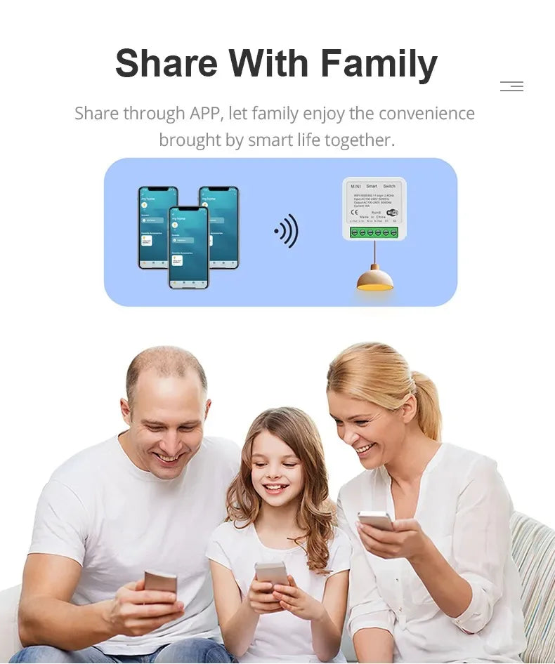 Smart Switch Mini Wifi Relay Breaker Siri Voice Control Wireless Switch Work With Apple Homekit Alexa Google Home