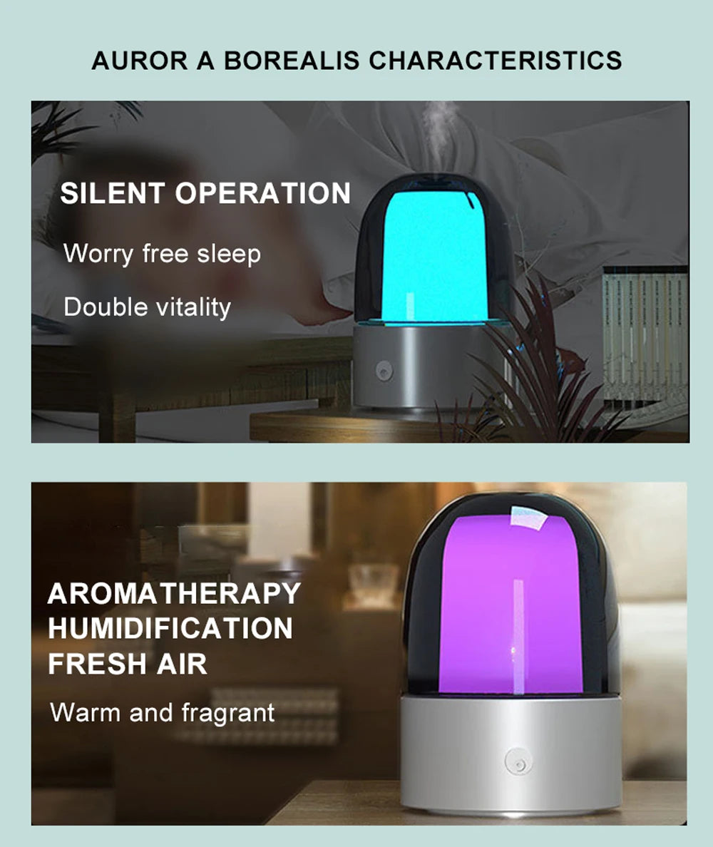 Smart Aromatherapy Humidifier Pure Essential Oil Ambient Light Intelligent Timing App Lication Control Night Light