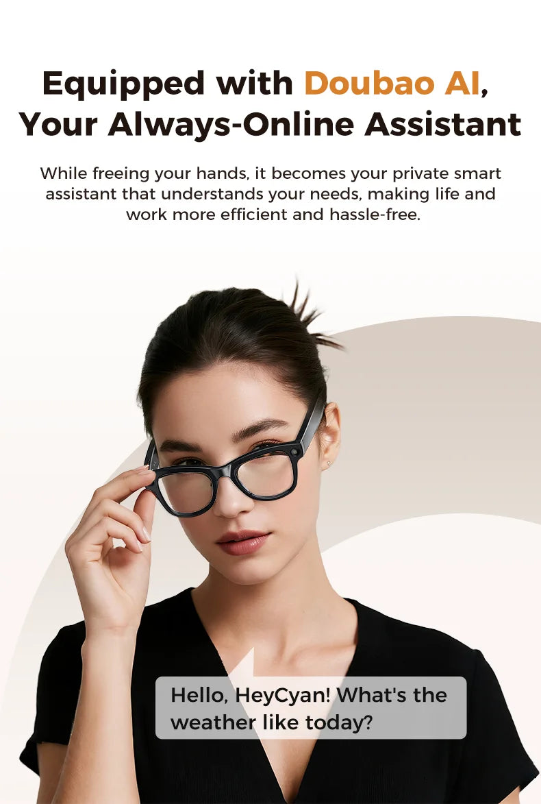 2026 New 32G Memory 800W 4K Camera Smart Glasses Men Photos&Videos 3600mAh Power Bank 120+Languages Translation AI Glasses Women