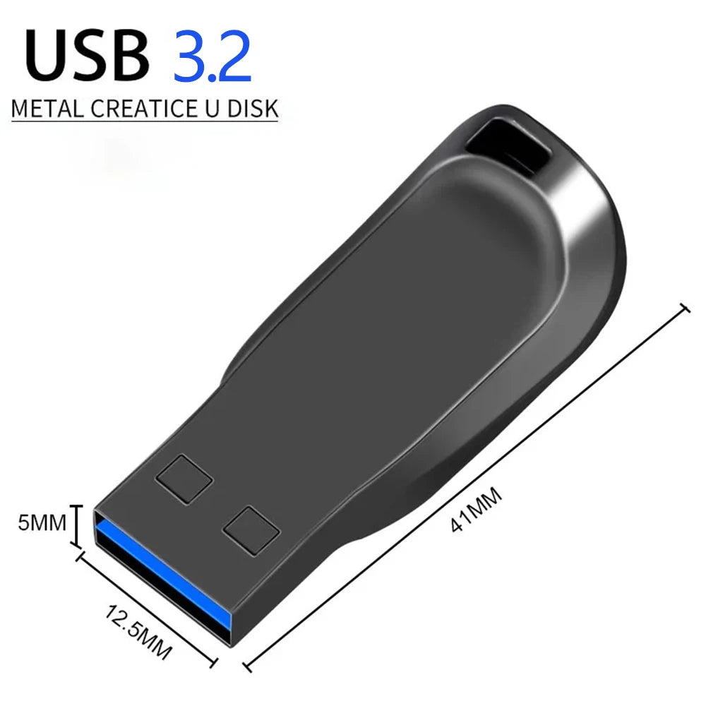 512GB Pen Drive USB Memory Stick 256GB Metal Pendrive High Speed Memoria USB 128GB 64GB USB 3.0 Flash Drive For Lenovo Equipment