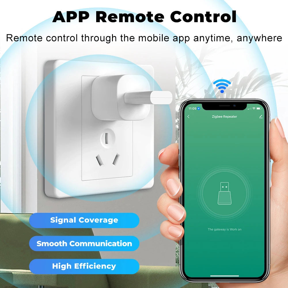 Tuya ZigBee Signal Repeater USB Plug and Play Gateway Hub Signal Amplifier Smart Home Assistant Works with Smartlife APP
