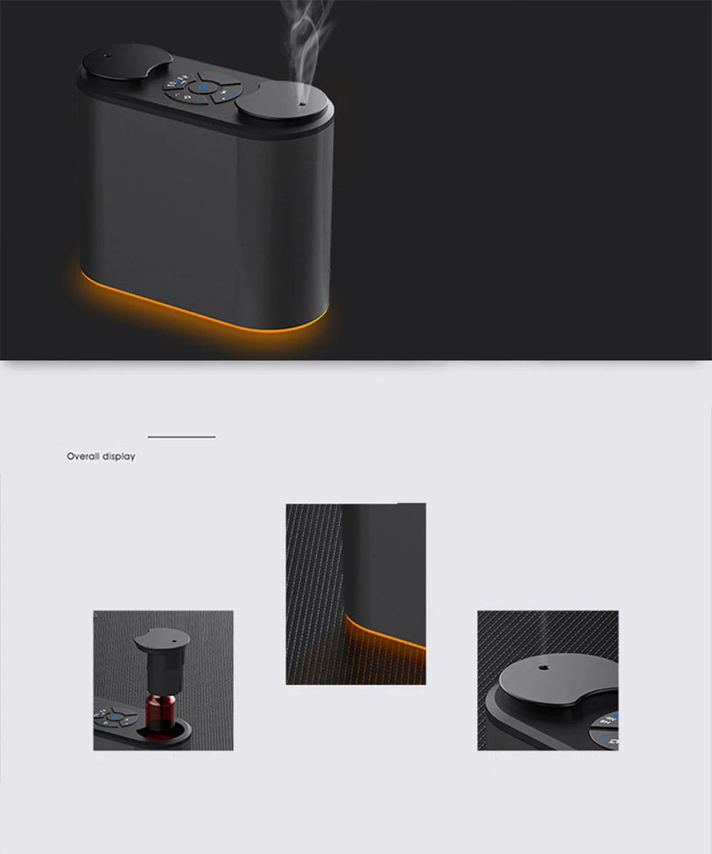Waterless Aroma Diffuser Aromatherapy Essential Oil Diffuser USB Aluminum Scent Nebulizer Diffuser Air Humidifier For Home Hotel