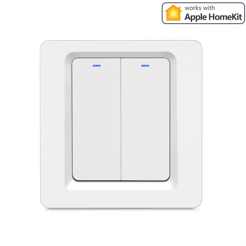 For Apple Homekit Smart Light Switch Panel Switch Remote Control Wall Switches 1/2/3 Gang Smart Home Wifi Switch Works With Siri