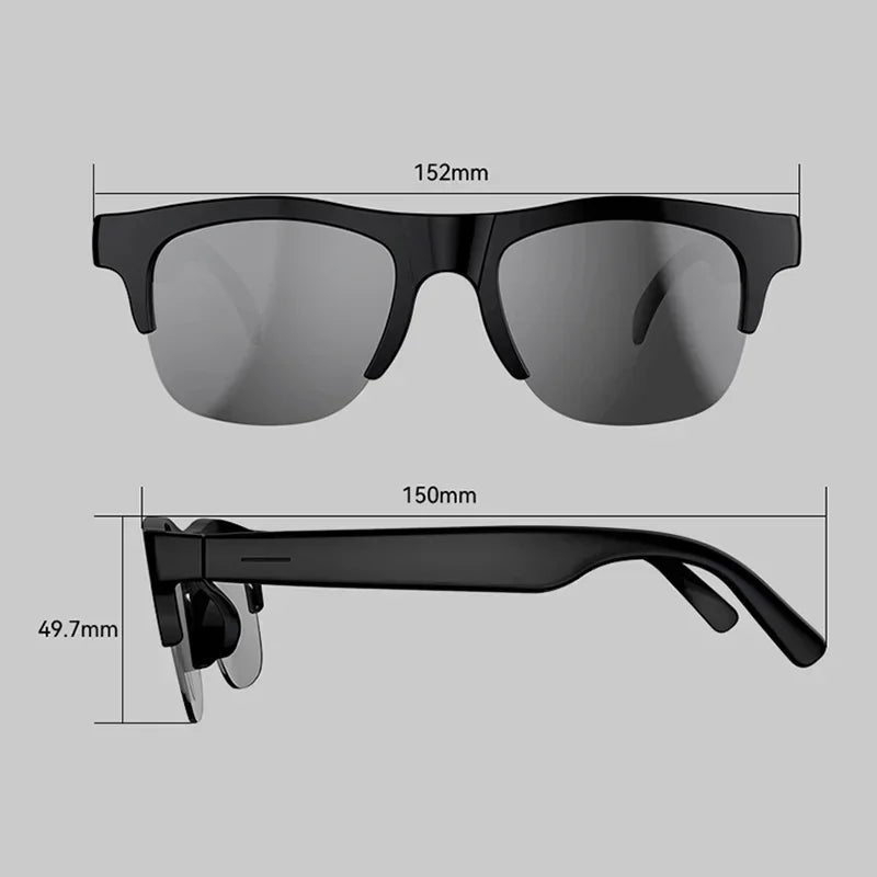Lenovo 8K HD AI Smart Glasses AI Translation Hands-Free Calling AI Chat Logging Music Playback Smart Sunglasses for Men