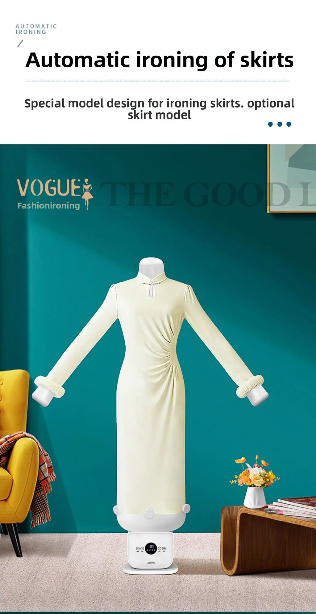 Fully Automatic Human-Shaped Garment Steamer Iron Wrinkle Removal Clothes Care Machine Magic Dryer Shirt Garment Machine