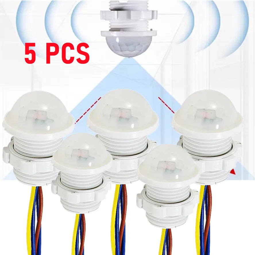 10/8/5/3/1PCS Motion Sensor 110V 220V Smart Switch Pir Infrared Motion Sensor Smart Home Human Body Automatic Sensor Night Lamp