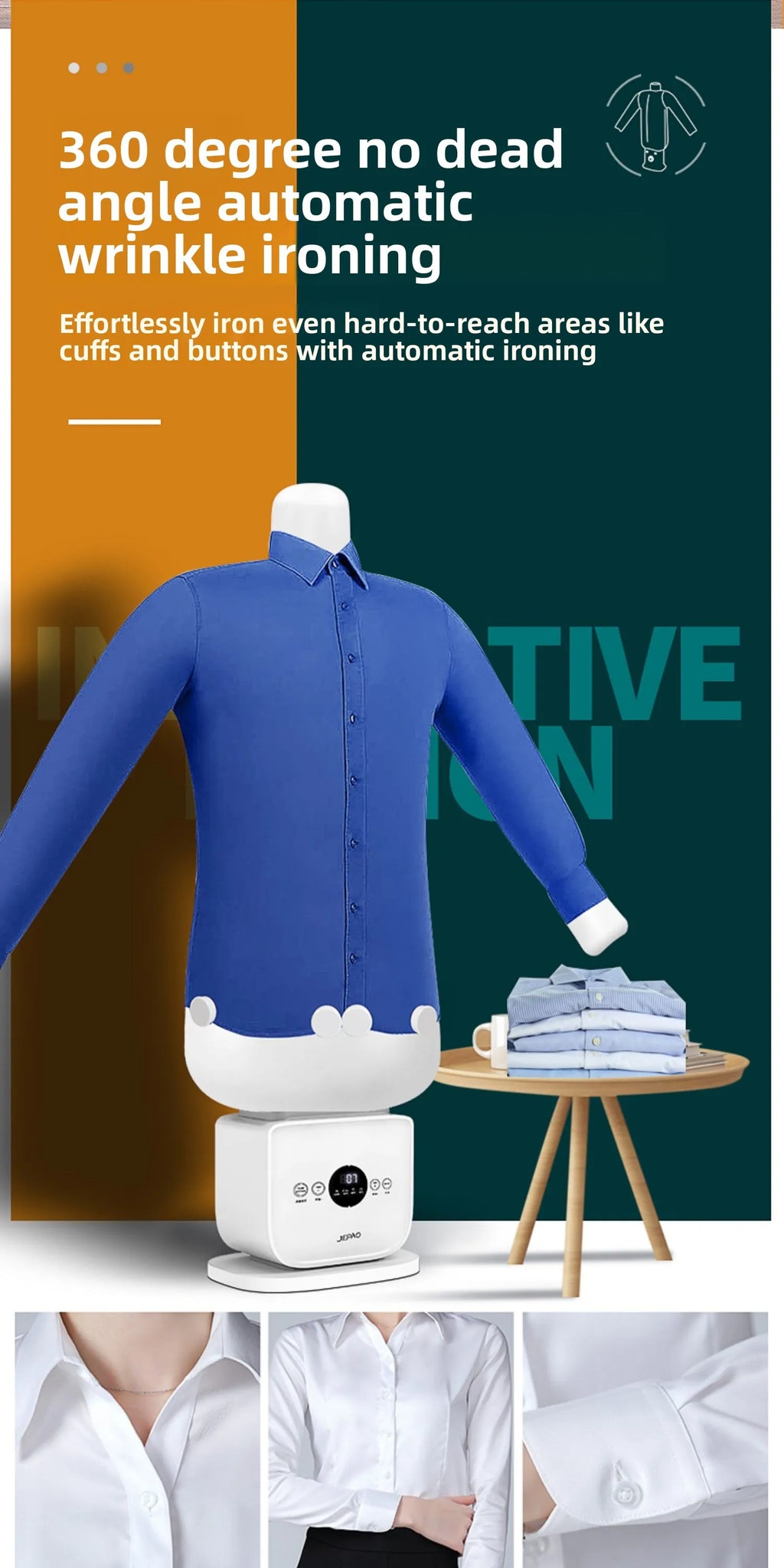 Fully Automatic Human-Shaped Garment Steamer Iron Wrinkle Removal Clothes Care Machine Magic Dryer Shirt Garment Machine