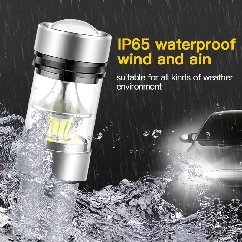 2pcs For VW T5 T5.1 T6 Transporter LED Daytime Running Light DRL Bulb Lamp Canbus No Error P21W BA15S 1156