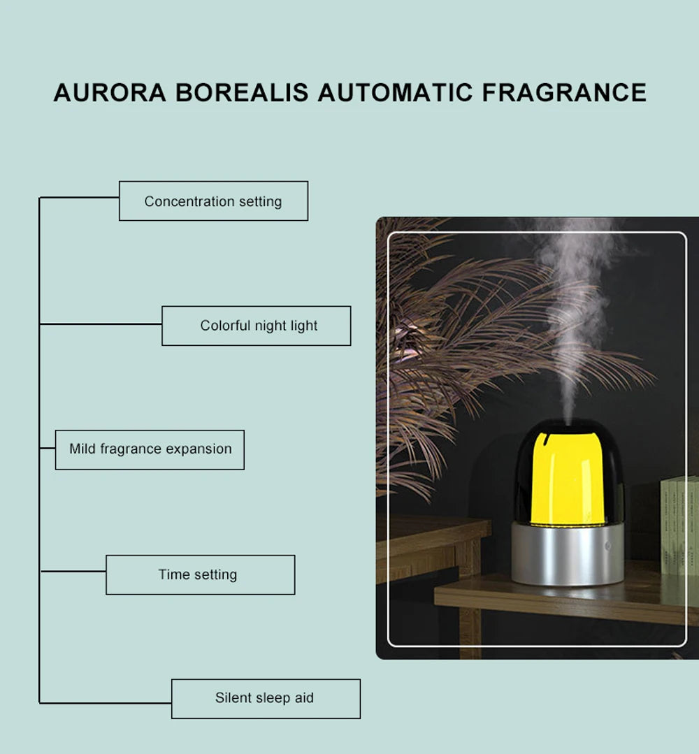 Smart Aromatherapy Humidifier Pure Essential Oil Ambient Light Intelligent Timing App Lication Control Night Light