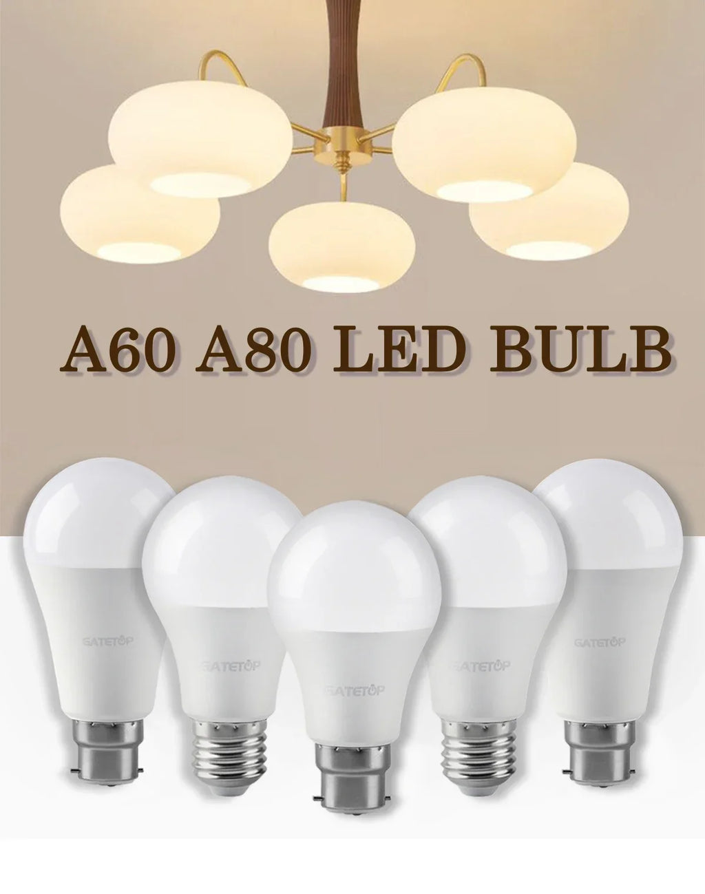 2Pack No Flicker LED Bulb Lamp B22 AC 220V 110V No Flicker 3W 8W 9W 12W 18W 24W Warm Lighting for Home Derection Lamparas Leds