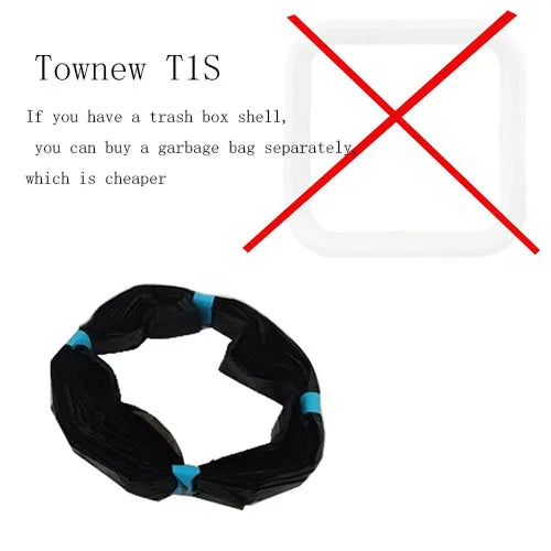 New TOWNEW T1 and T3 Durable Garbage Bags | Refill Ring for Smart Kitchen Trash Cans