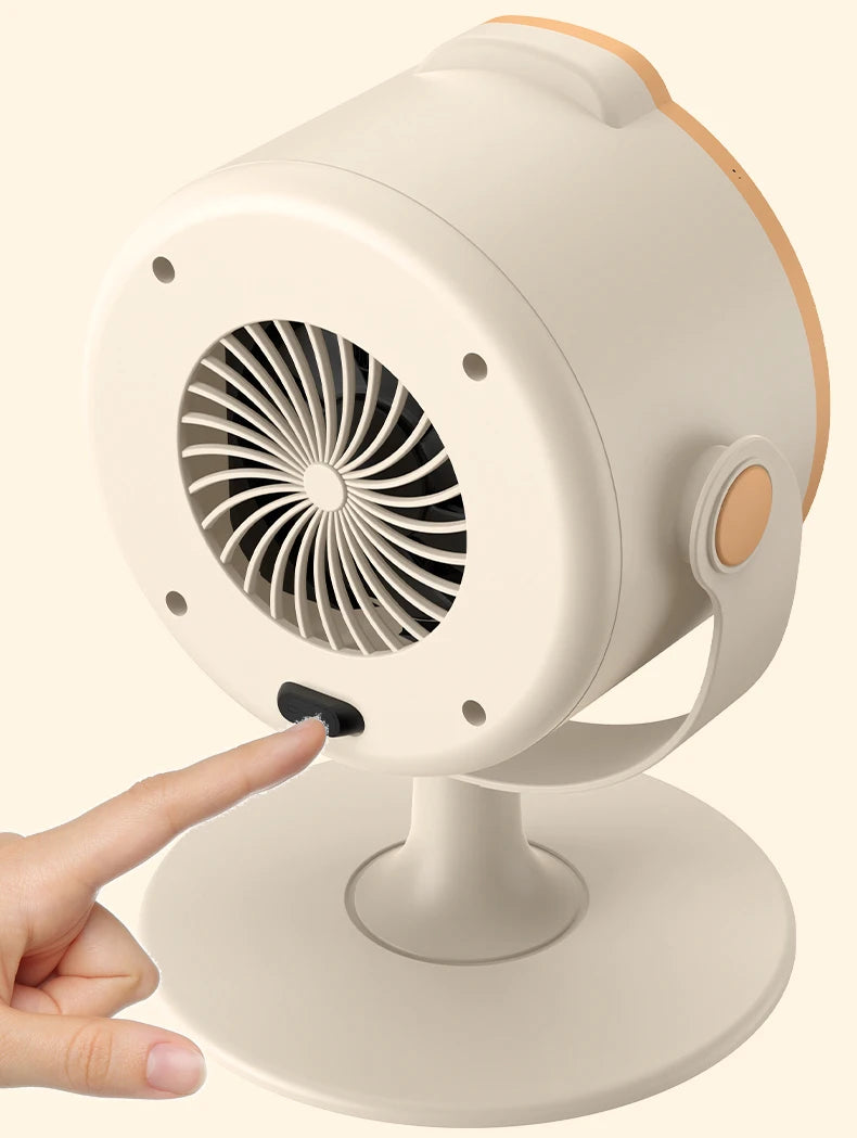 500W Electric Heater Quick Heating Compact 90° Adjustable Angle Portable Desktop Heater Silent Energy Efficient For Home Office