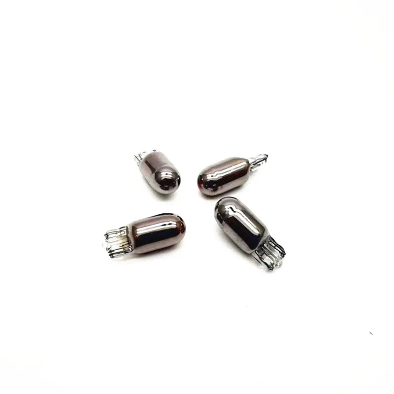 2pcs W5W T10 194 158 Silver Plated Chromium Car Halogen Lights 12V 5W Amber/Orange Lamp Instrument Reading Light Interior