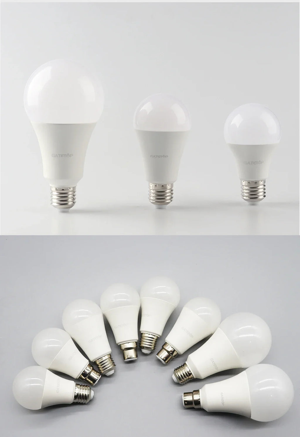2Pack No Flicker LED Bulb Lamp B22 AC 220V 110V No Flicker 3W 8W 9W 12W 18W 24W Warm Lighting for Home Derection Lamparas Leds