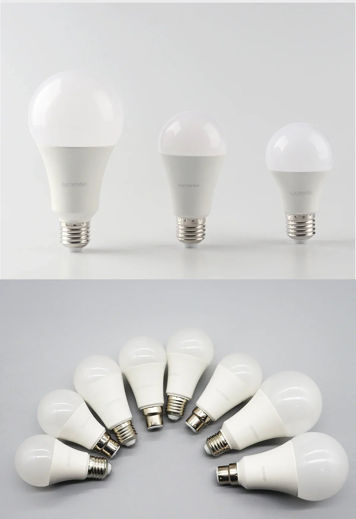 2Pack No Flicker LED Bulb Lamp B22 AC 220V 110V No Flicker 3W 8W 9W 12W 18W 24W Warm Lighting for Home Derection Lamparas Leds