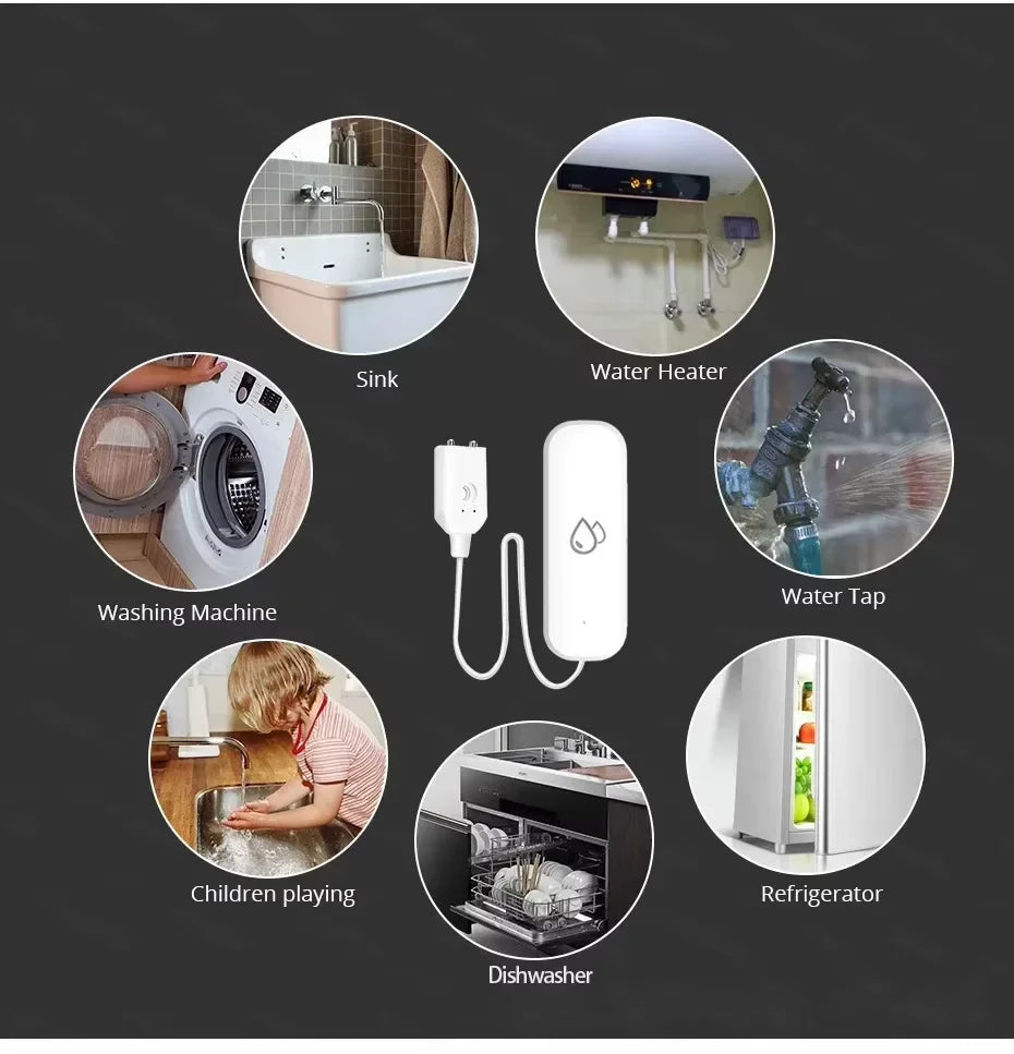 ZigBee Water Sensor Leakage Alarm Flood Leak Detector Smart Home APP Remote Control Smart Home Security Protection