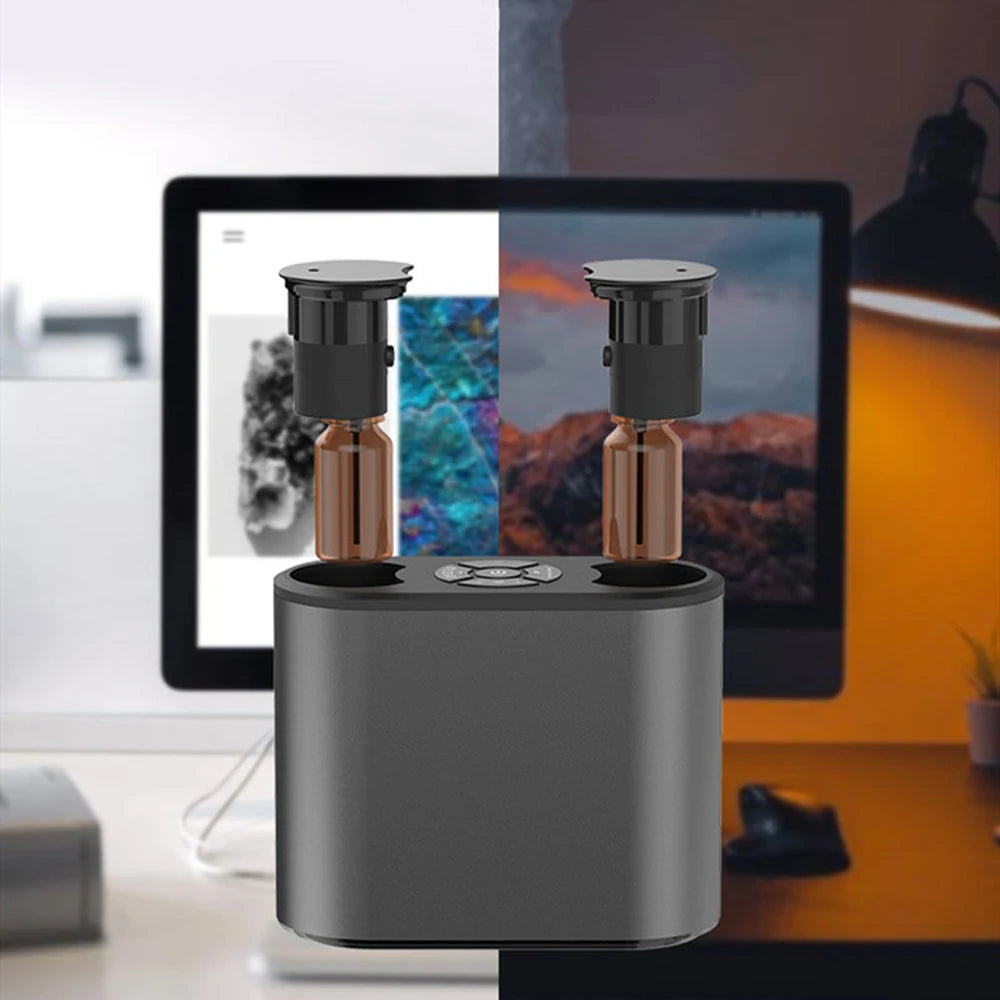 Waterless Aroma Diffuser Aromatherapy Essential Oil Diffuser USB Aluminum Scent Nebulizer Diffuser Air Humidifier For Home Hotel