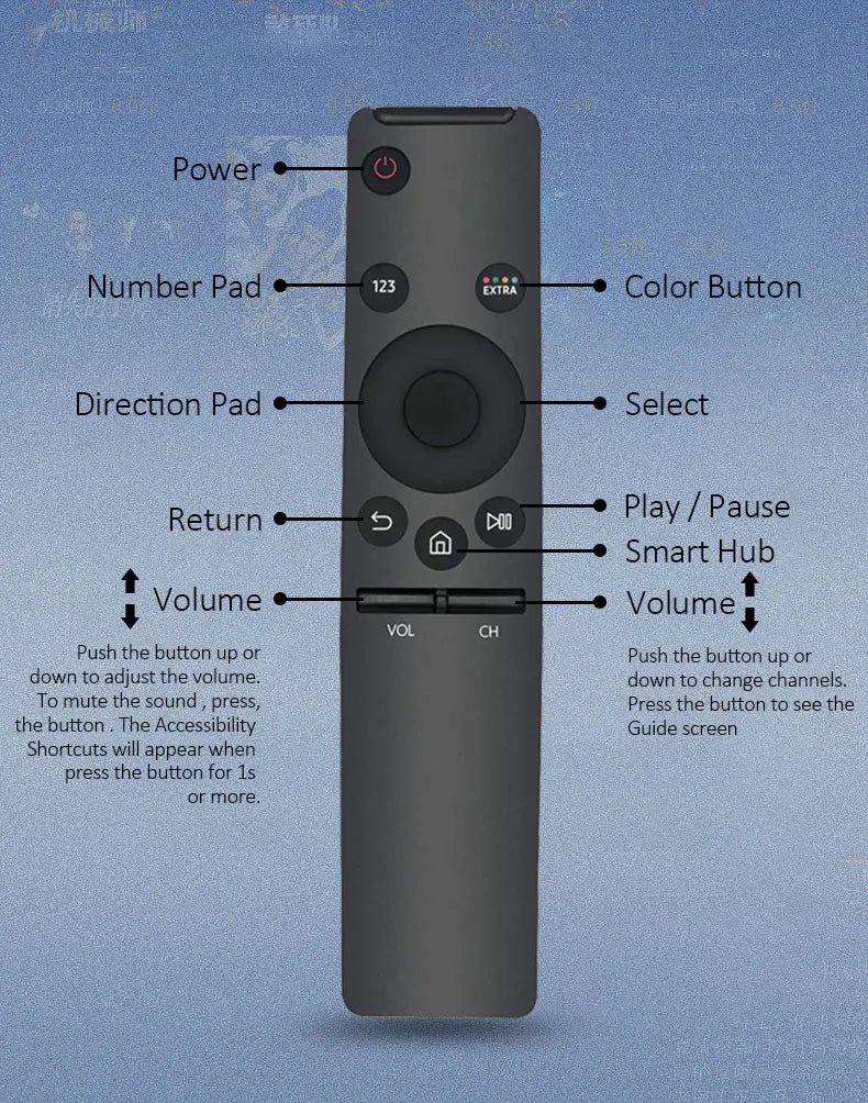4K TV Remote Control For Samsung Smart Remote Control Replacement HD TV BN59-1358C BN59-1358D BN59-01350 BN59-01363 BN59-01260A