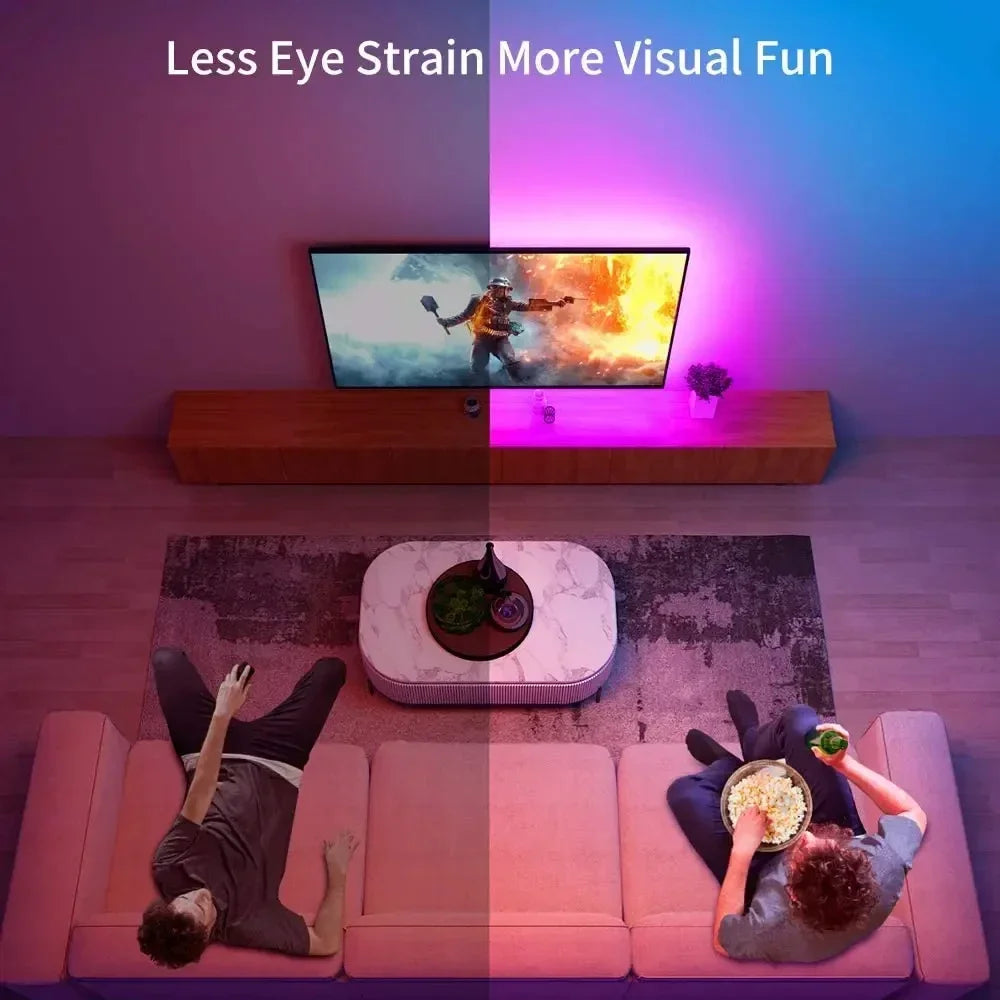 1/2/3/5M LED Strip Light Color Changing APP Music Sync RGB USB Flexible Lights For Children Gaming Room Home Party TV Backlight