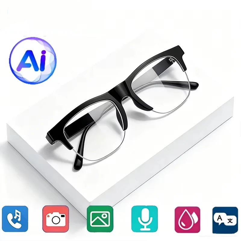 Lenovo 8K HD AI Smart Glasses AI Translation Hands-Free Calling AI Chat Logging Music Playback Smart Sunglasses for Men