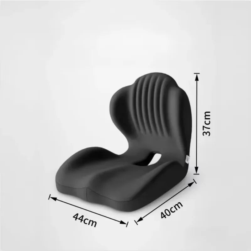 Ergonomic Memory Foam Seat Cushion Lumbar Support Pad Tailbone Sciatica Relief Pillow for Office Chair Car Seating Use