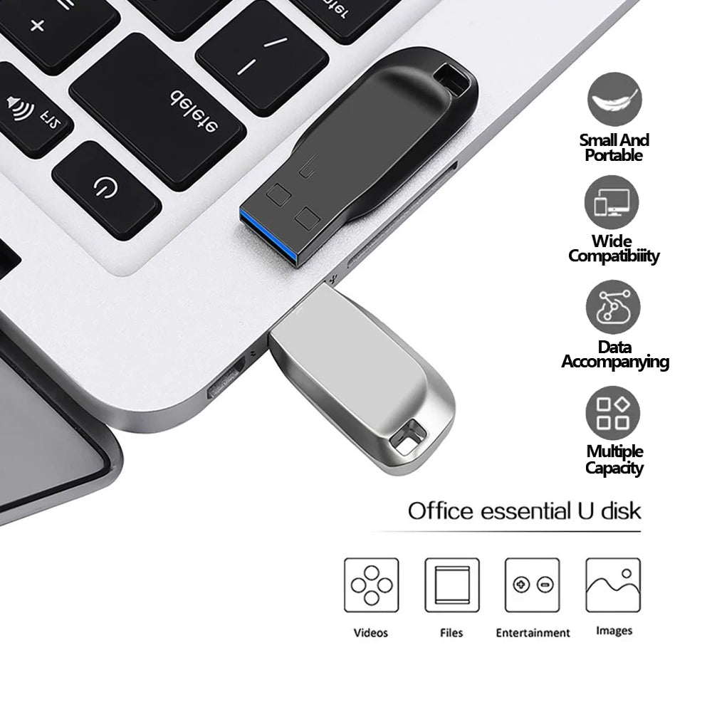 512GB Pen Drive USB Memory Stick 256GB Metal Pendrive High Speed Memoria USB 128GB 64GB USB 3.0 Flash Drive For Lenovo Equipment