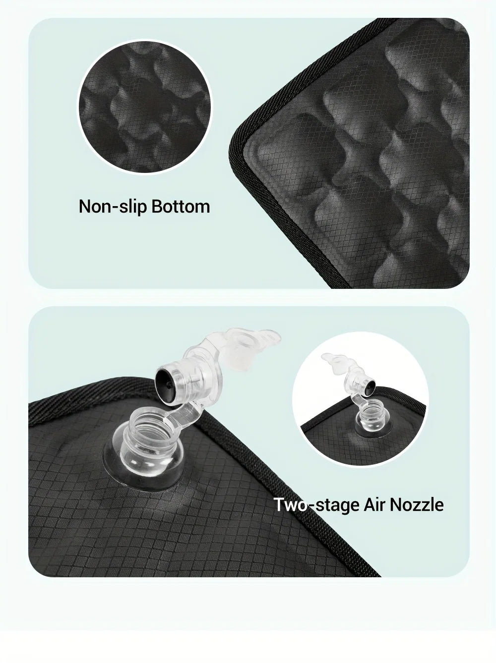 3D Ergonomic Cushion Designed for Extended Sitting Suitable for Office Chairs Car Seats Featuring Adjustable Inflatable Design
