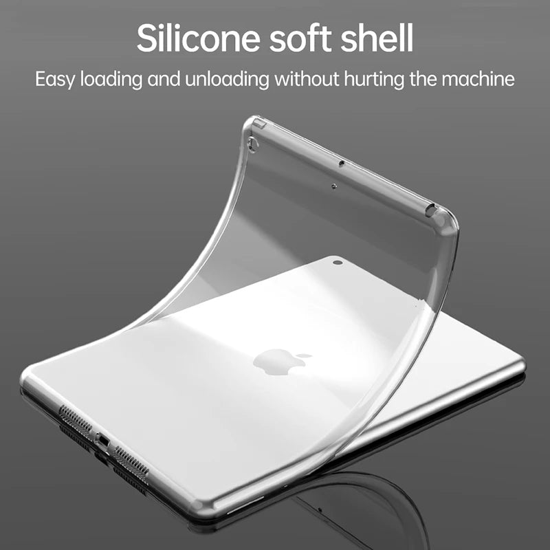 TPU Transparent Silicone Case For iPad 10th generation Mini 6 Air 5 10.9 Shockproof Cover For iPad 10.2 7th 8th 9th Pro 11 12.9