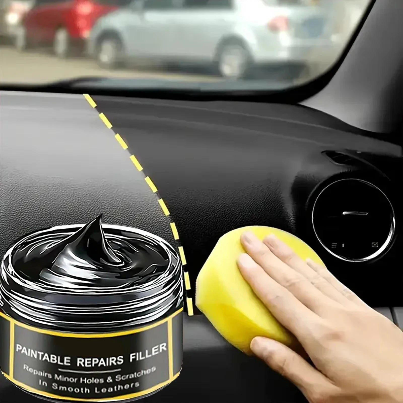 Auto Seat Steering Wheel Repair Cream Leather Plastic Refurbish Wax Car Interior Scratch Restoration Agent G478/*-！~