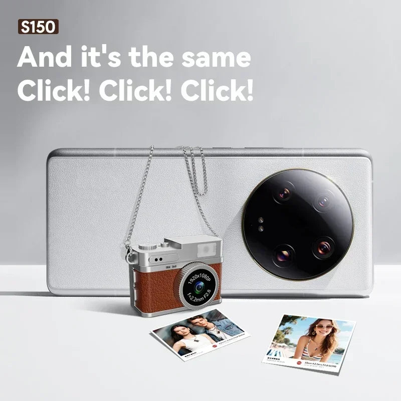 Retro Digital Camera 1080P Video Recorder LED Fill Light 0.96 Inch IPS Screen Portable Mini Digital Camera