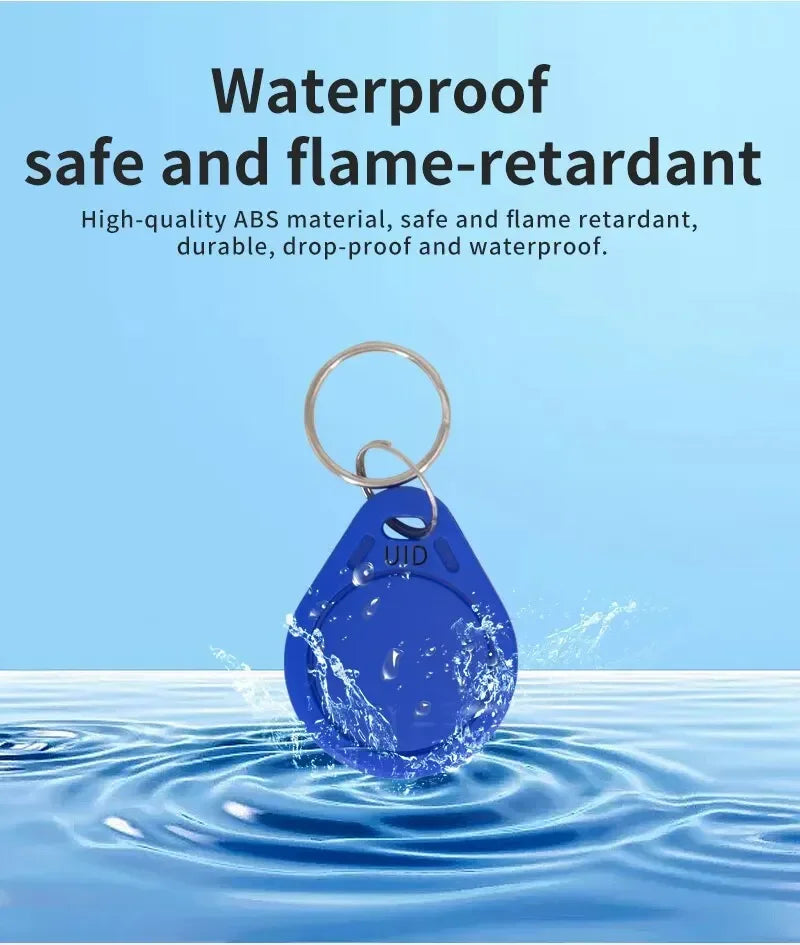 5/10/20PCS 13.56Mhz RFID UID Token Copy Keykobs Changeable Attendance Management UID Clone Keychain Tag For Mif 1k S50 Writable