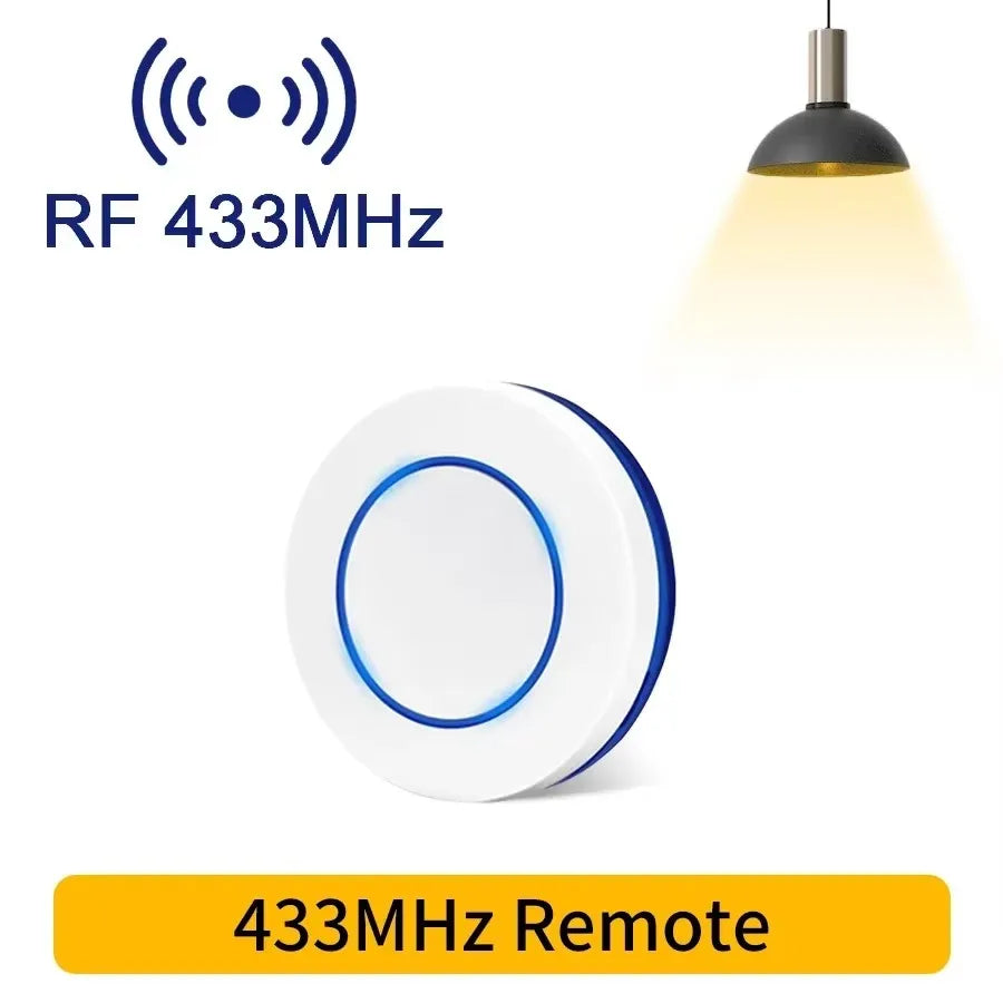 10A Relay Receiver Module Transmitter Light Switch Wireless Universal 433MHz Remote Control Switch for Smart Home LED Fan DIY