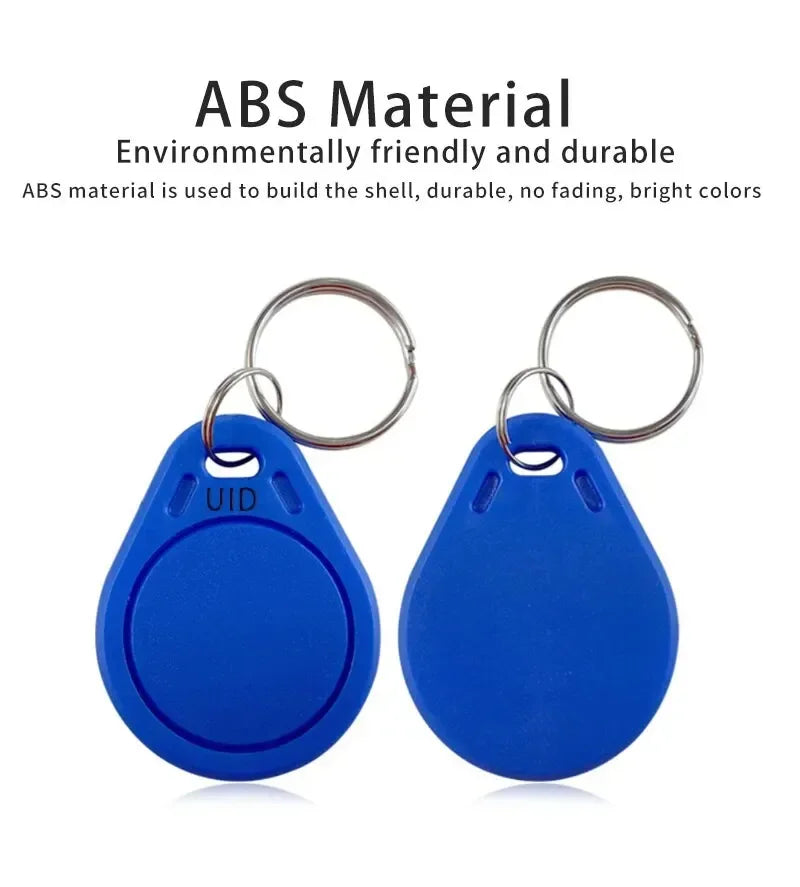 5/10/20PCS 13.56Mhz RFID UID Token Copy Keykobs Changeable Attendance Management UID Clone Keychain Tag For Mif 1k S50 Writable